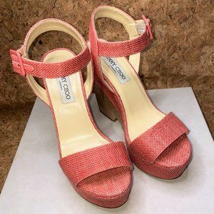 Jimmy Choo Woven Platforms